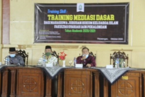 Jurusan HKI Fakultas Syariah IAIN Pekalongan adakan Training Mediasi Dasar bagi Mahasiswa